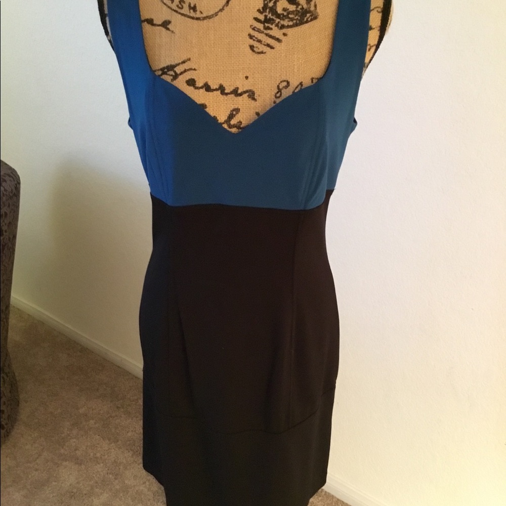 Black and Turquoise Dress